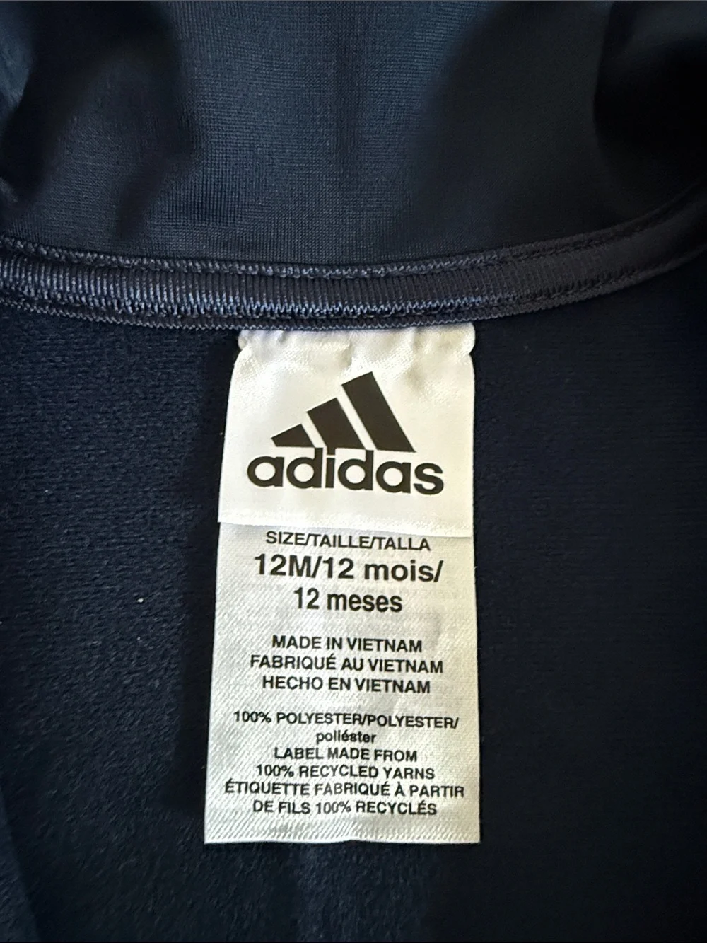 adidas Navy and Gold Kids Track Jacket & Pants